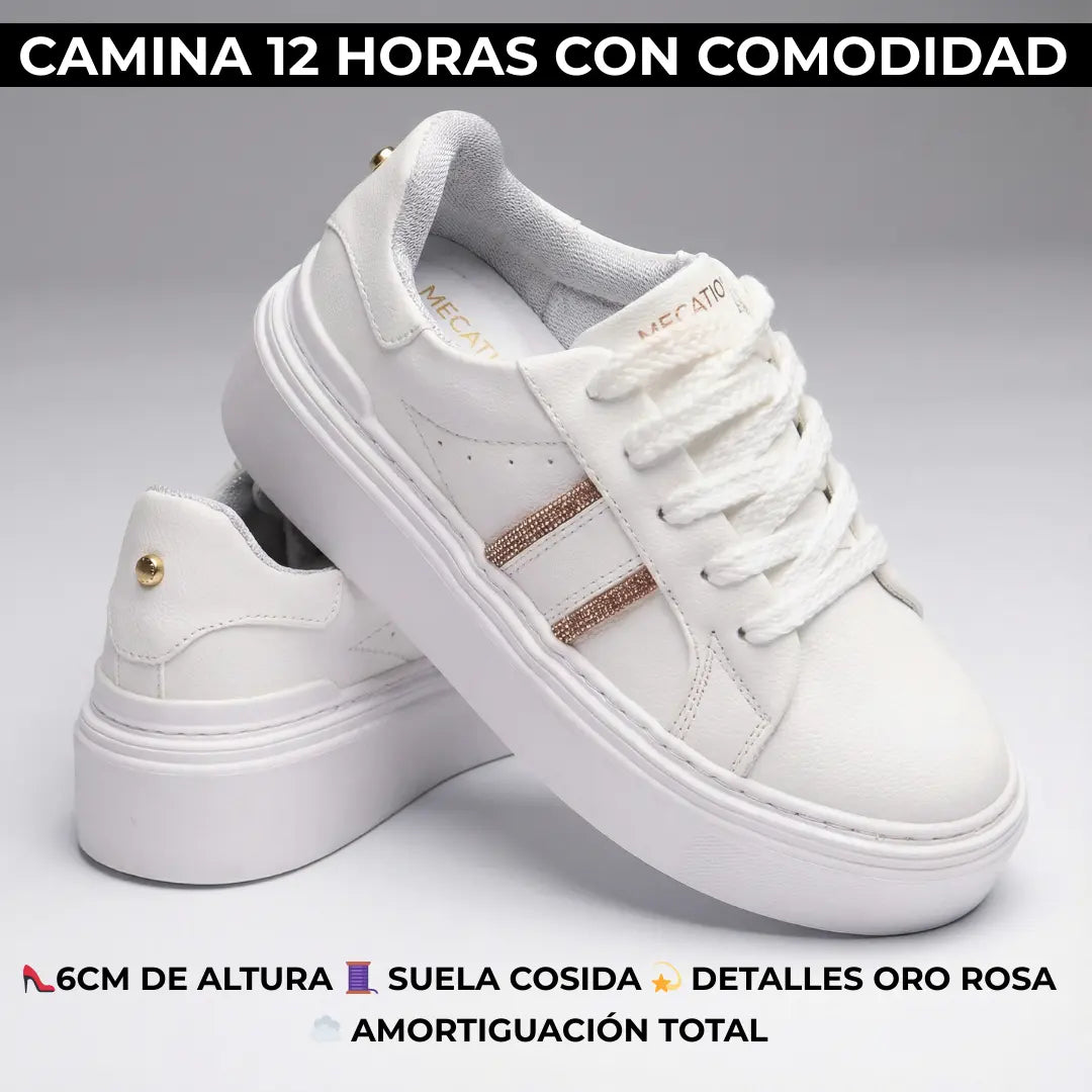 Tenis Deportivo de Plataforma – Altura, estilo y mucha comodidad