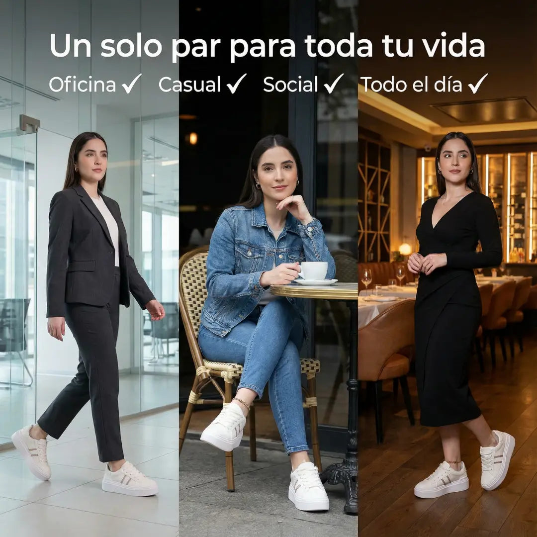 Tenis Deportivo de Plataforma – Altura, estilo y mucha comodidad